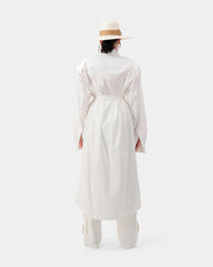 Aura Belted Shirt - White