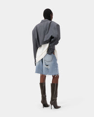 Aura Cropped Blazer - Grey