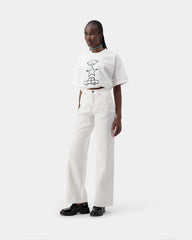 Aura Wide Jeans - White