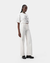 Aura Wide Jeans - White