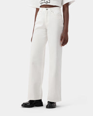 Aura Wide Jeans - White