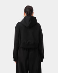 Curve Crop Hoodie - Black