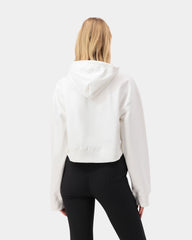 Curve Crop Hoodie - Cream