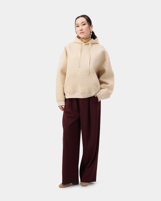 Echo Neoprene Hoodie - Beige