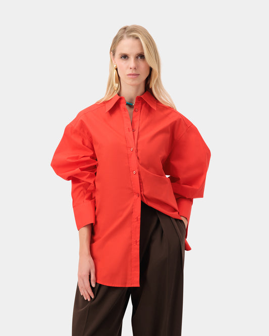 Echo Oversize Shirt - Red
