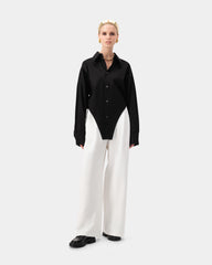 Echo Pintuck Trousers - Cream