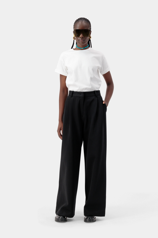 Echo Pintuck Trousers - Black