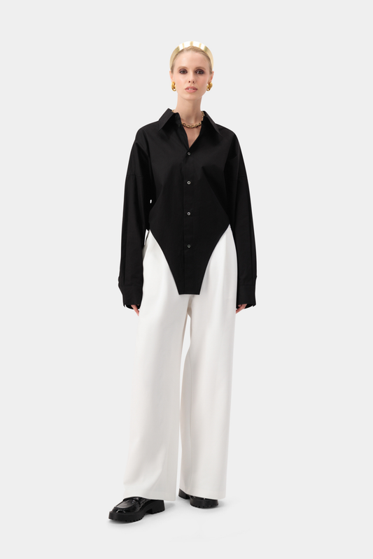 Echo Pintuck Trousers - Cream