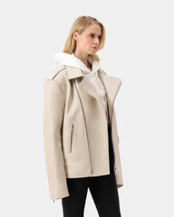 Edge Biker Jacket - Cream
