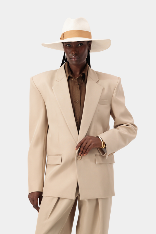 Frame Blazer - Beige