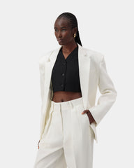 Frame Blazer - Cream