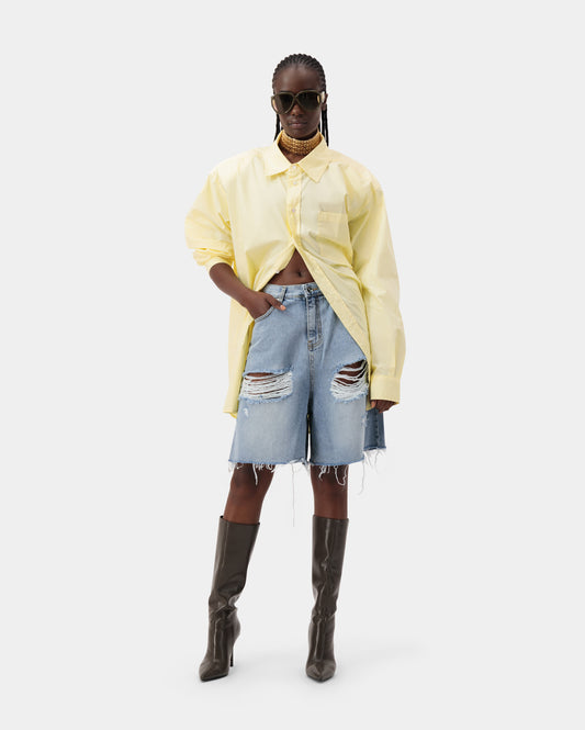 Frame Button Down Shirt - Lemon Yellow