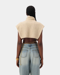 Halo Knit Cape - Cream