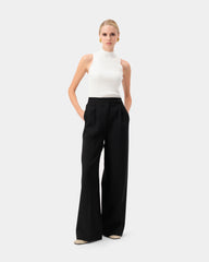 Heritage Palazzo Trousers - Black