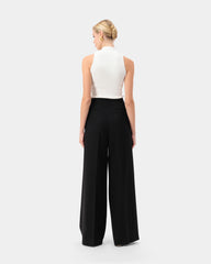 Heritage Palazzo Trousers - Black