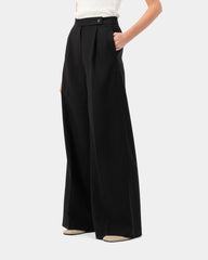 Heritage Palazzo Trousers - Black