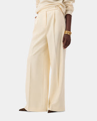 Heritage Palazzo Trousers - Cream