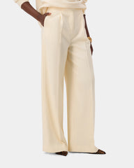 Heritage Palazzo Trousers - Cream