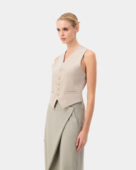 Heritage Refine Vest - Beige