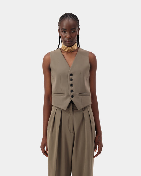 Heritage Refine Vest - Khaki