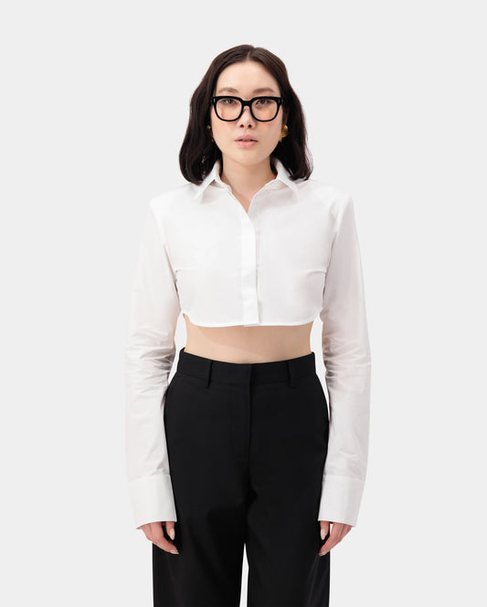 Palazzo Shirt - White
