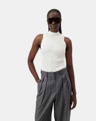 Pulse Ribbed Top - White