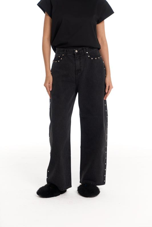 Contour Stud Denim