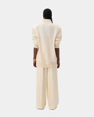 Sculpt Turtleneck Dress - Cream