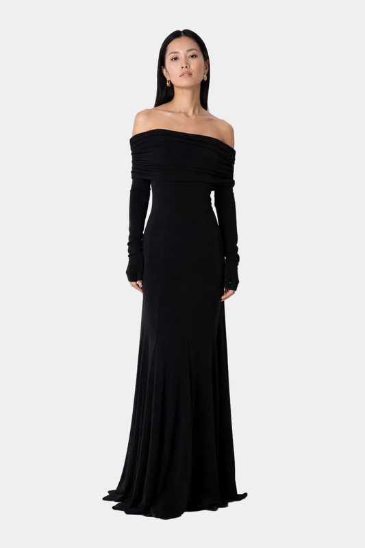 Silent Drape Maxi Dress