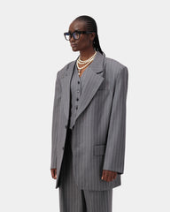 Stride Blazer - Grey Pin Stripe