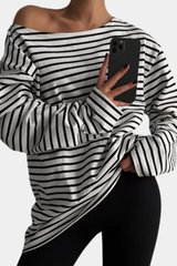 Striped Oversized Top