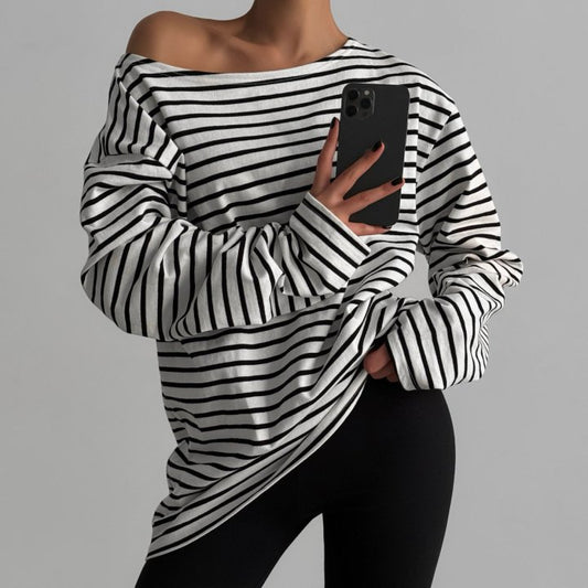 Striped Oversized Top