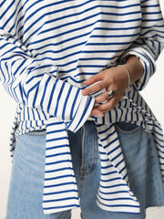Striped Oversized Top
