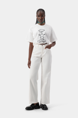 Aura Wide Jeans - White
