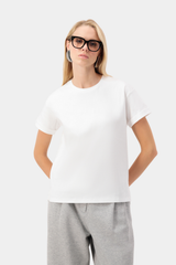 Contour Fold Tee - White