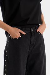 Contour Stud Denim