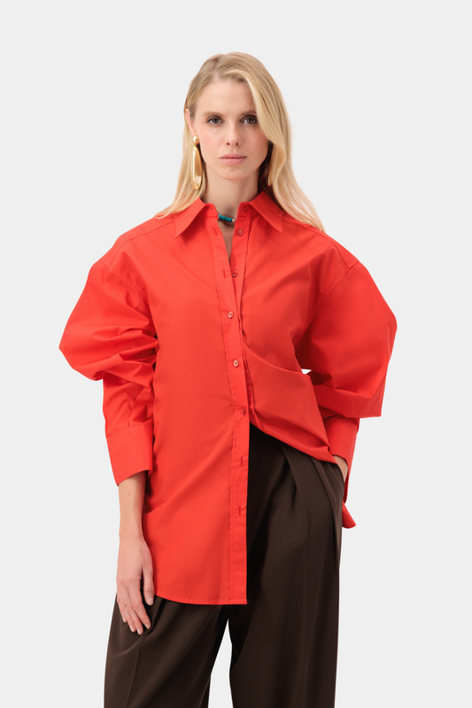 Echo Oversize Shirt - Red