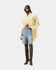 Frame Button Down Shirt - Lemon Yellow