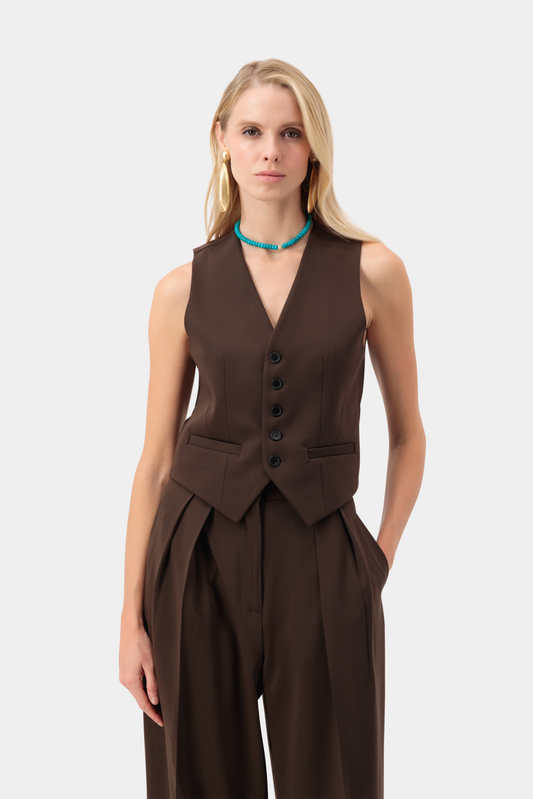 Heritage Refine Vest - Brown