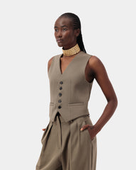 Heritage Refine Vest - Khaki