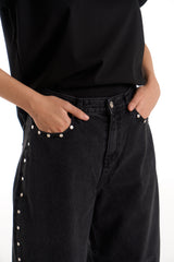 Contour Stud Denim