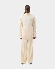Sculpt Turtleneck Dress - Cream