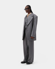 Stride Blazer - Grey Pin Stripe